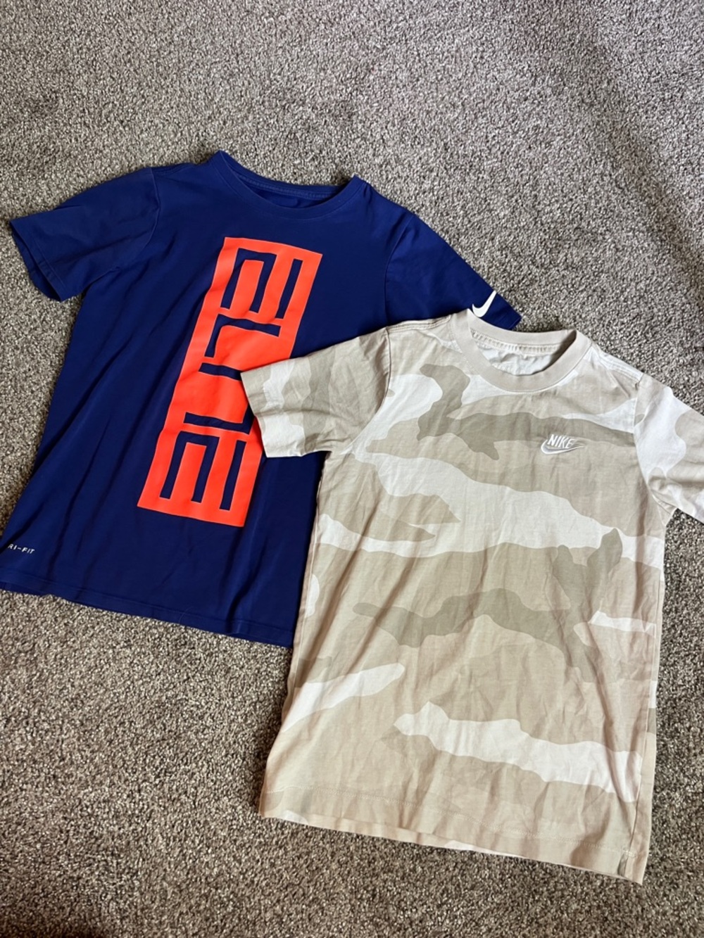 Nike Boys Tee Shirt Bundle Camo Elite
